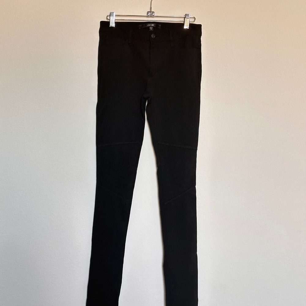 Joes Jeans Woman's Black Moto Skinny Pants Size 27 Cotton Nylon
